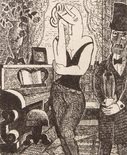 Marcel Gromaire, Composition, Vers Un Monde Volage, Etching