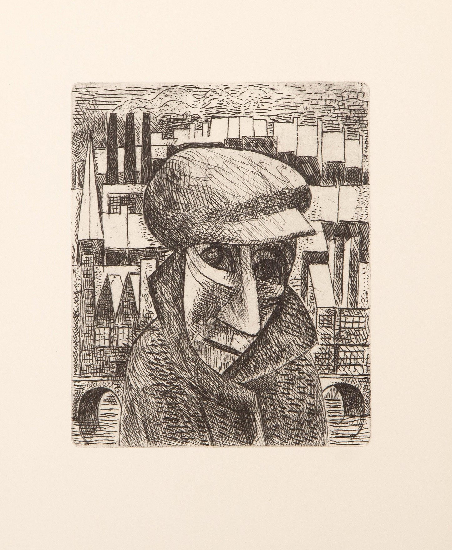 Marcel Gromaire, Composition, Vers Un Monde Volage, Etching
