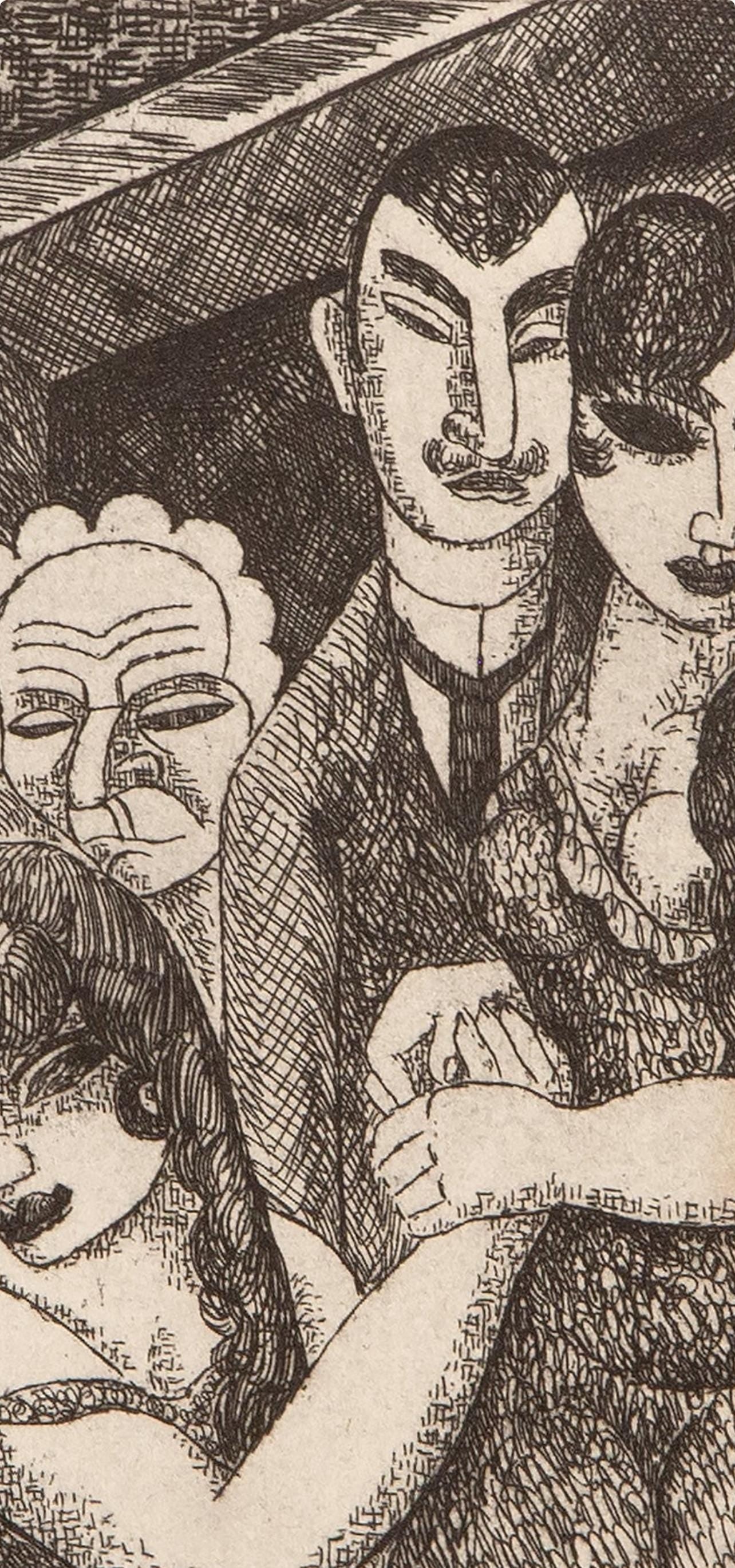 Marcel Gromaire, Composition, Vers Un Monde Volage, Etching