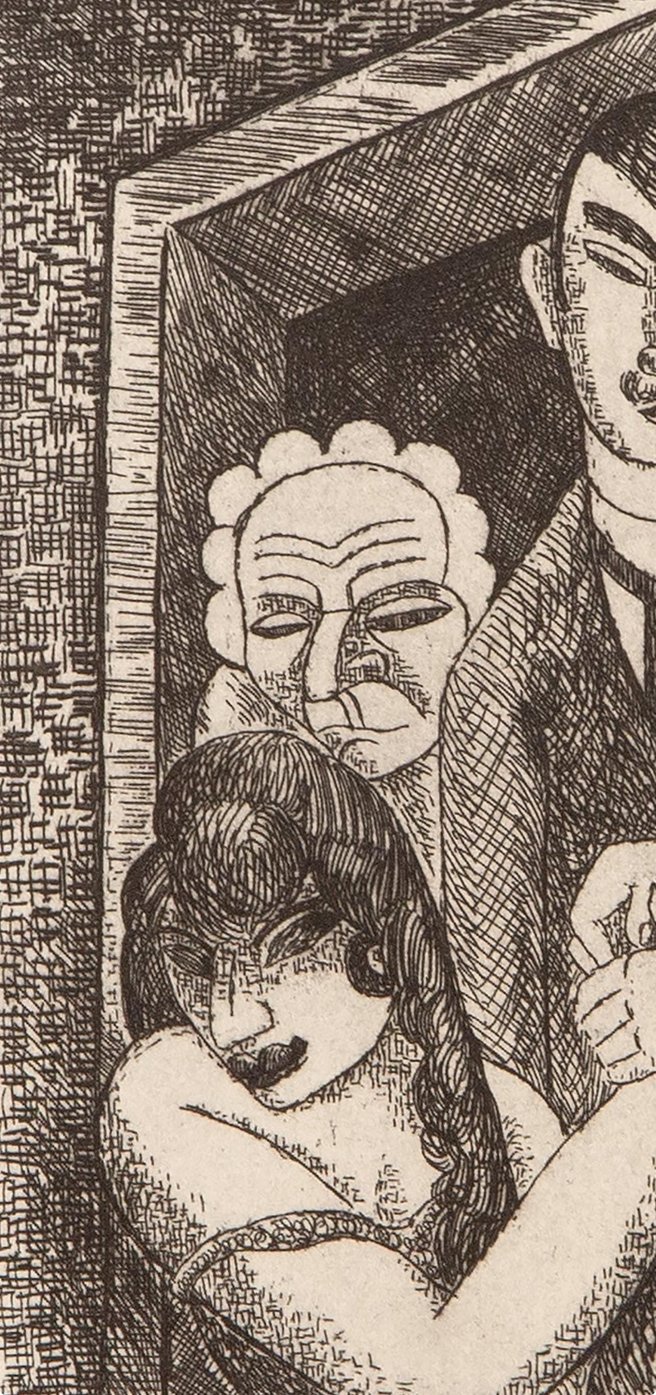 Marcel Gromaire, Composition, Vers Un Monde Volage, Etching