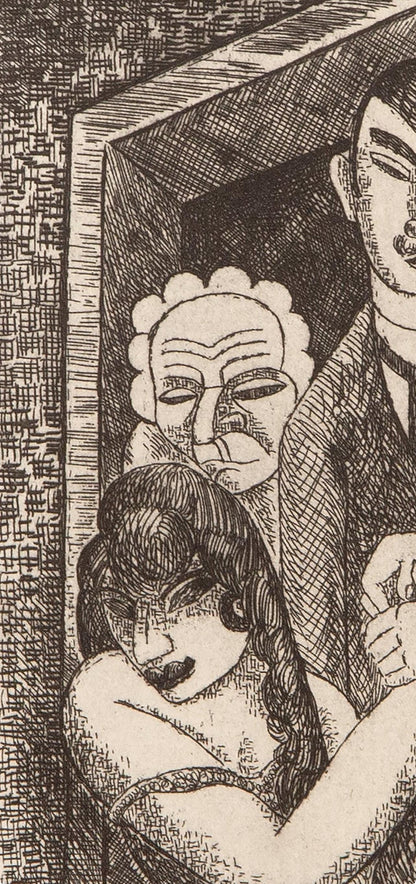 Marcel Gromaire, Composition, Vers Un Monde Volage, Etching