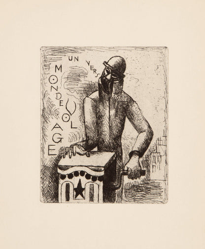 Marcel Gromaire, Composition, Vers Un Monde Volage, Etching