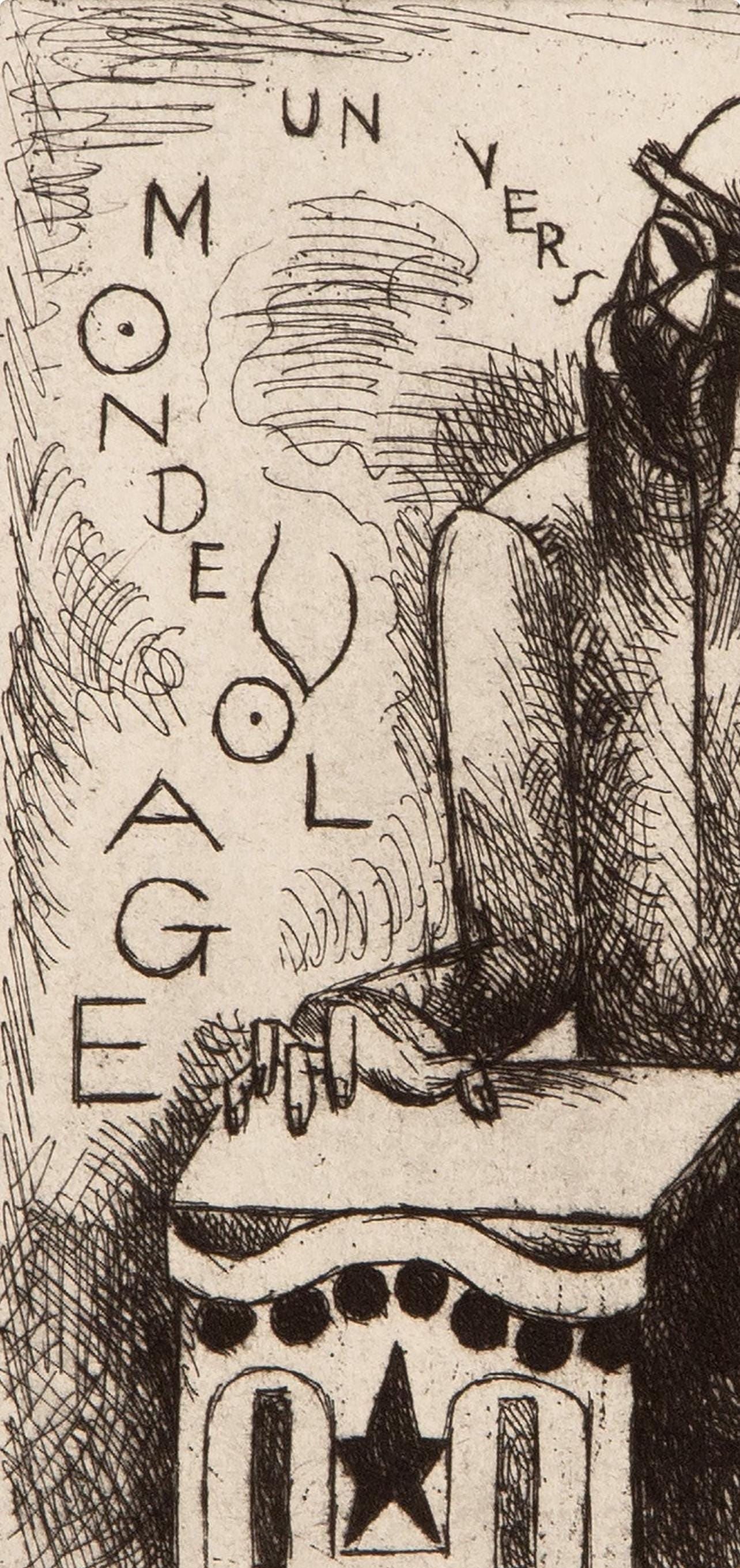 Marcel Gromaire, Composition, Vers Un Monde Volage, Etching