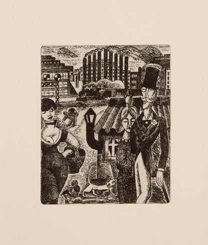 Marcel Gromaire, Composition, Vers Un Monde Volage, Etching