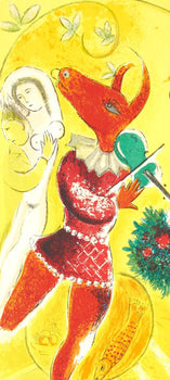 Marc Chagall, Composition, Derrire Le Miroir, Lithograph