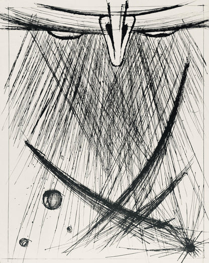 Bernard Buffet, Composition (Reinz 208-222), Voyages Fantastiques, Etching