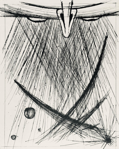 Bernard Buffet, Composition (Reinz 208-222), Voyages Fantastiques, Etching