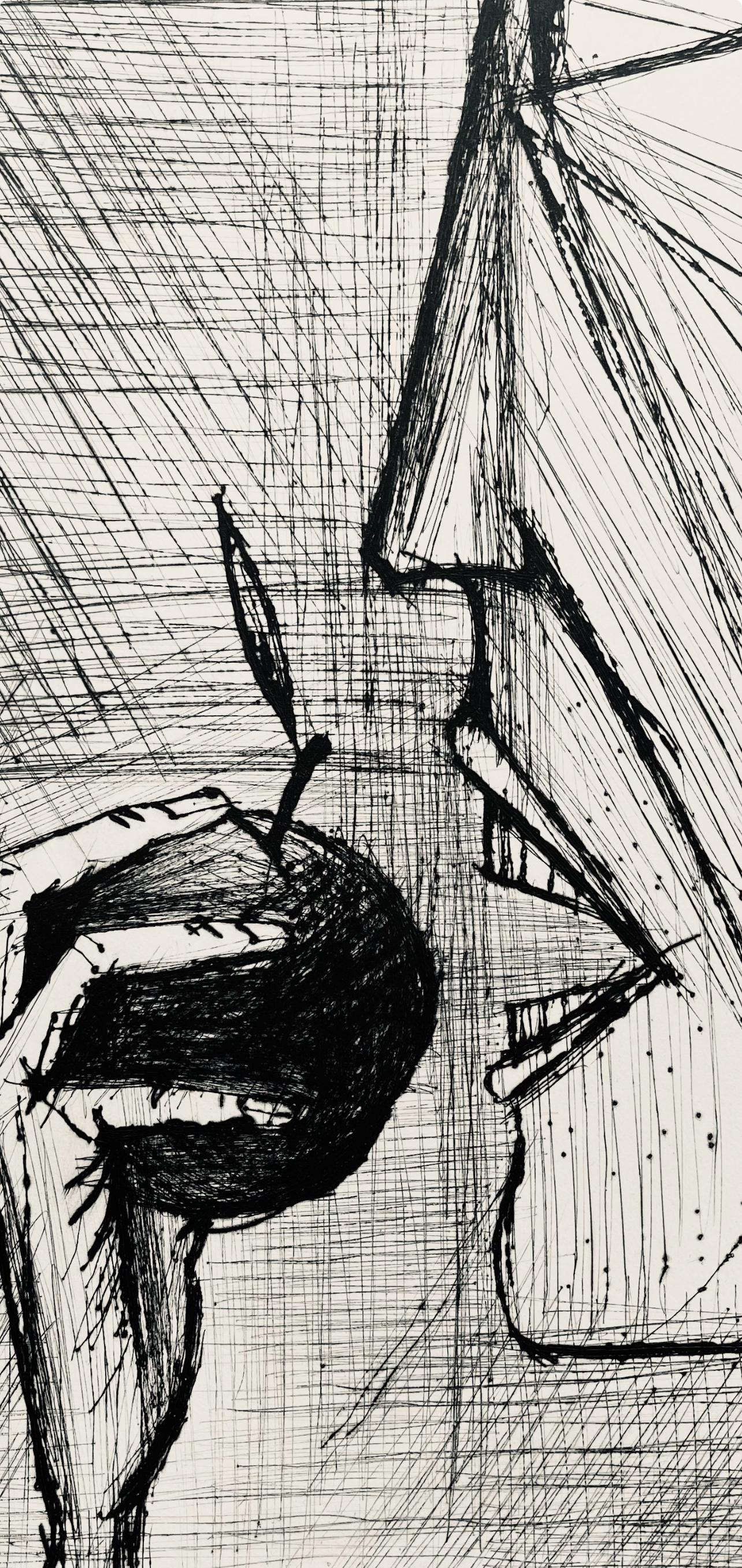 Bernard Buffet, Composition (Reinz 208-222), Voyages Fantastiques, Etching