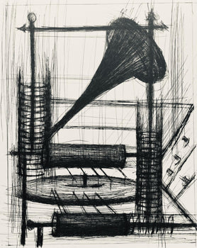 Bernard Buffet, Composition (Reinz 208-222), Voyages Fantastiques, Etching
