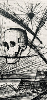 Etching - Bernard Buffet - Composition (Reinz 208-222) - Voyages Fantastiques