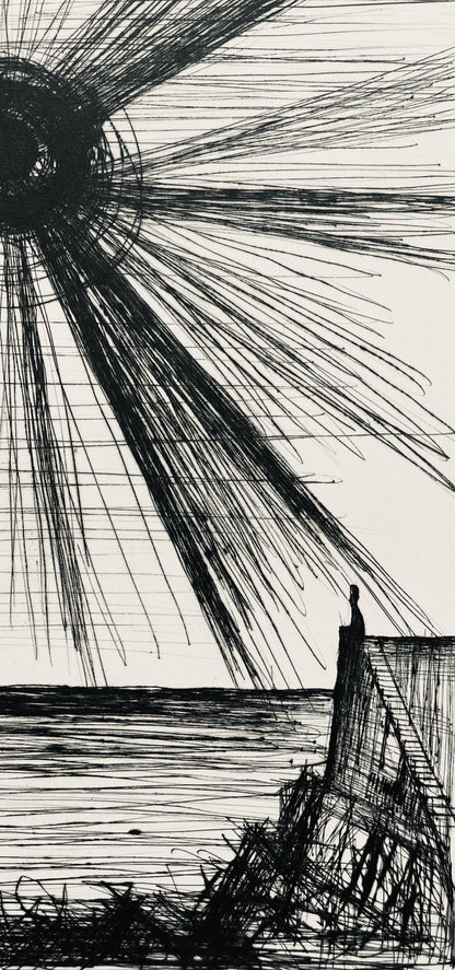 Bernard Buffet, Composition (Reinz 208-222), Voyages Fantastiques, Etching