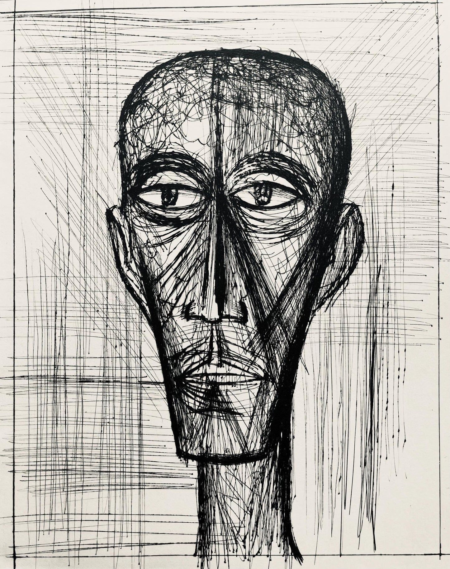 Bernard Buffet, Composition (Reinz 208-222), Voyages Fantastiques, Etching