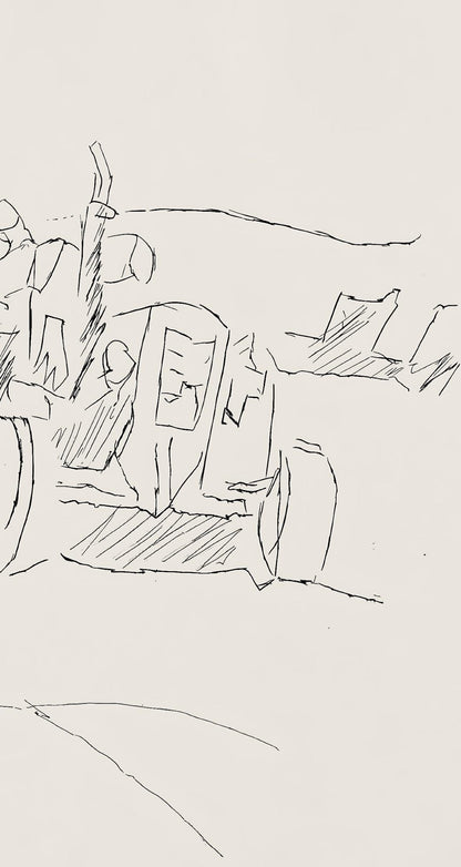 Jacques Villon, Composition (Ginestet/Pouillon 42-64), Hsiode, Les Travaux Et Les Jours, Etching