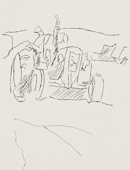 Jacques Villon, Composition (Ginestet/Pouillon 42-64), Hsiode, Les Travaux Et Les Jours, Etching