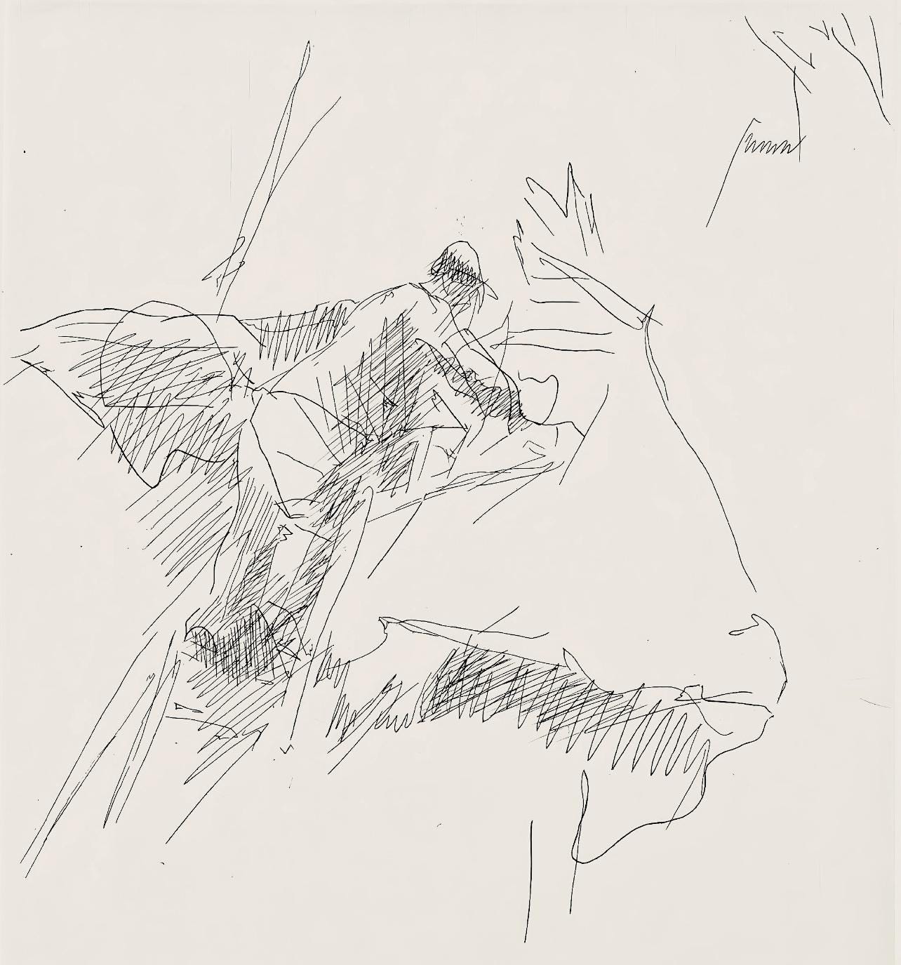 Jacques Villon, Composition (Ginestet/Pouillon 42-64), Hsiode, Les Travaux Et Les Jours, Etching