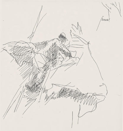 Jacques Villon, Composition (Ginestet/Pouillon 42-64), Hsiode, Les Travaux Et Les Jours, Etching