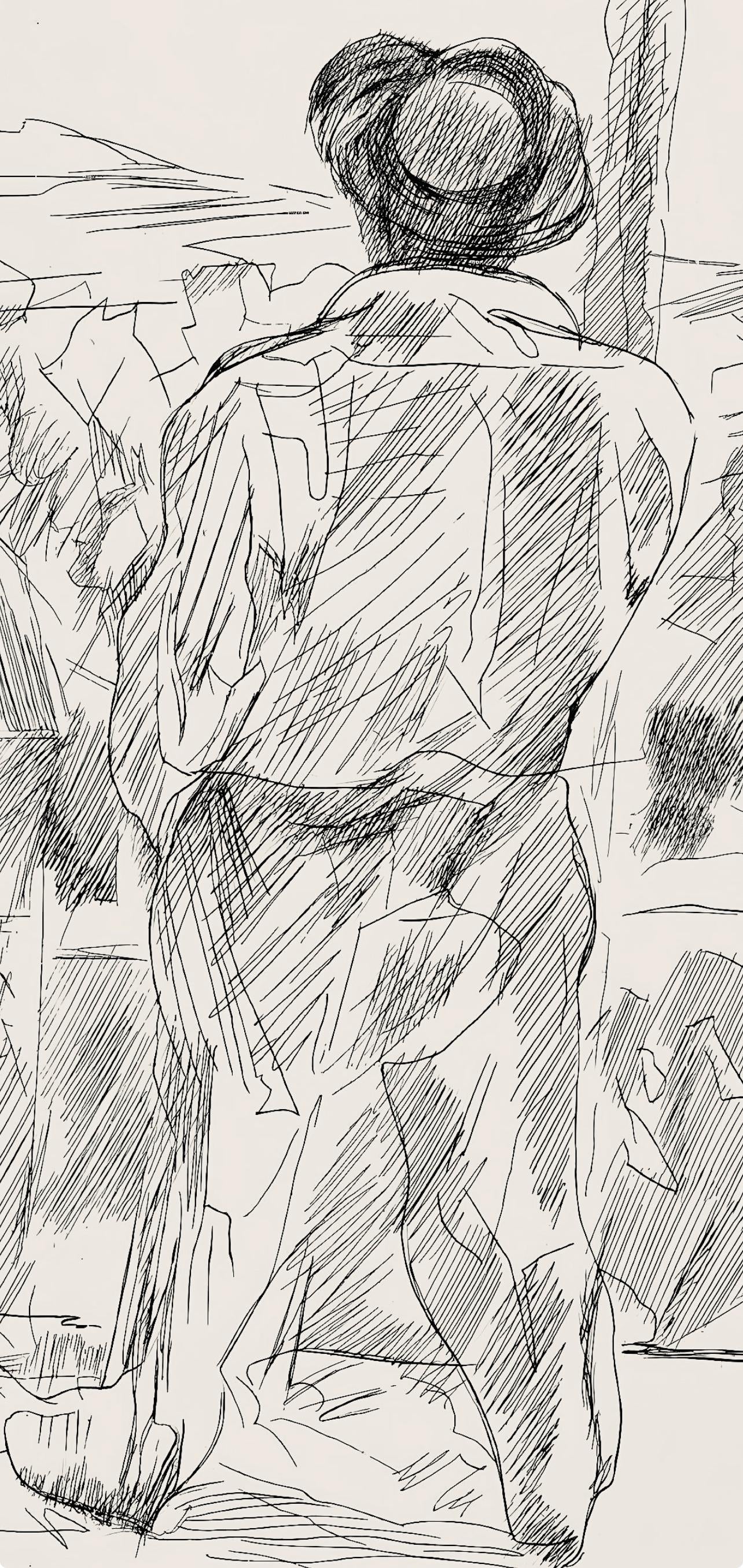 Jacques Villon, Composition (Ginestet/Pouillon 42-64), Hsiode, Les Travaux Et Les Jours, Etching