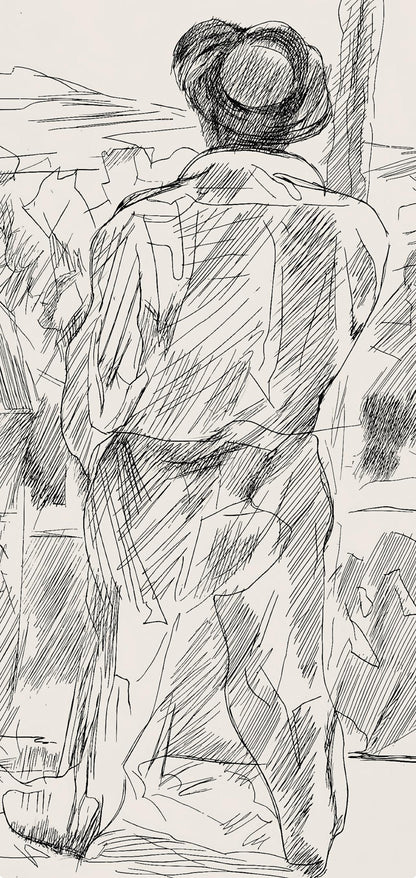 Jacques Villon, Composition (Ginestet/Pouillon 42-64), Hsiode, Les Travaux Et Les Jours, Etching