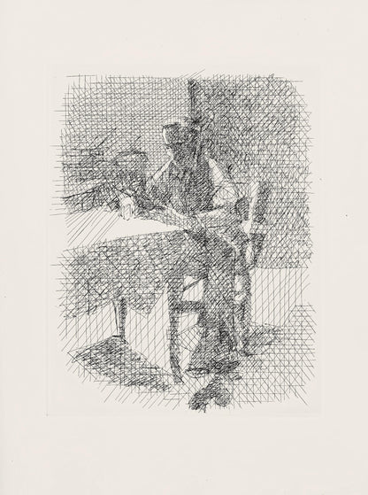 Jacques Villon, Composition (Ginestet/Pouillon 42-64), Hsiode, Les Travaux Et Les Jours, Etching