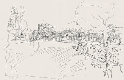 Jacques Villon, Composition (Ginestet/Pouillon 42-64), Hsiode, Les Travaux Et Les Jours, Etching