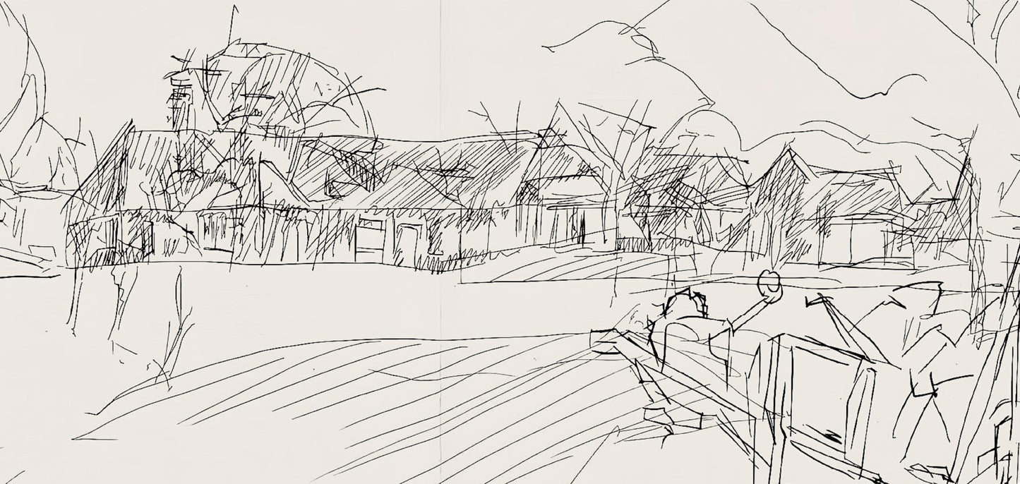 Jacques Villon, Composition (Ginestet/Pouillon 42-64), Hsiode, Les Travaux Et Les Jours, Etching