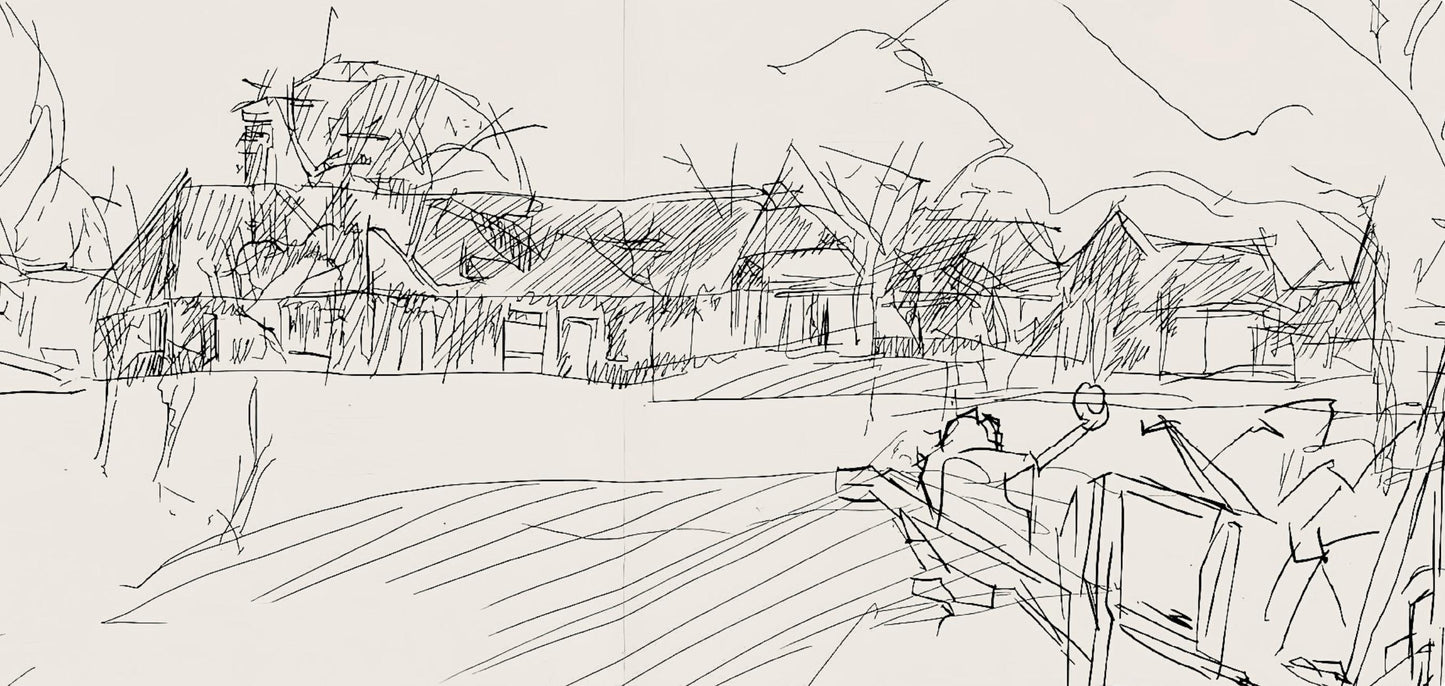 Jacques Villon, Composition (Ginestet/Pouillon 42-64), Hsiode, Les Travaux Et Les Jours, Etching