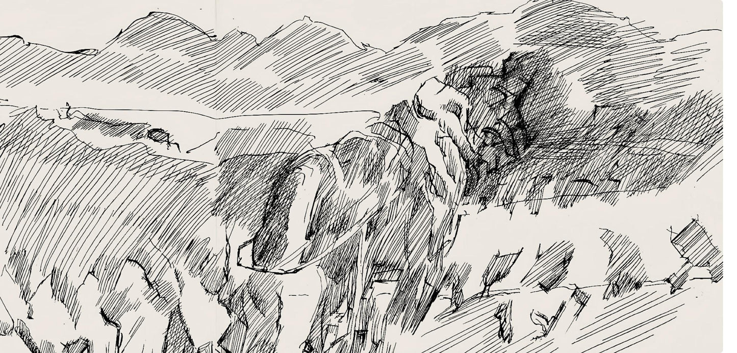 Jacques Villon, Composition (Ginestet/Pouillon 42-64), Hsiode, Les Travaux Et Les Jours, Etching