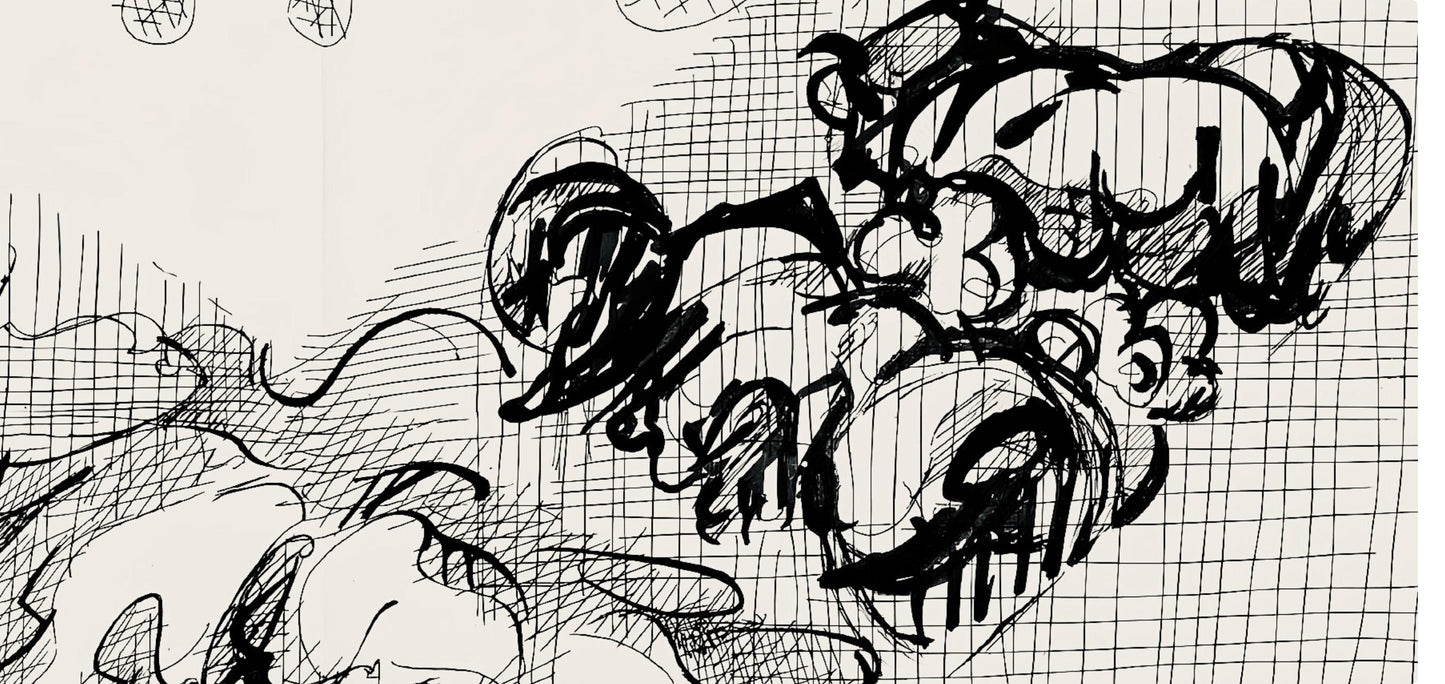 Jacques Villon, Composition (Ginestet/Pouillon 42-64), Hsiode, Les Travaux Et Les Jours, Etching