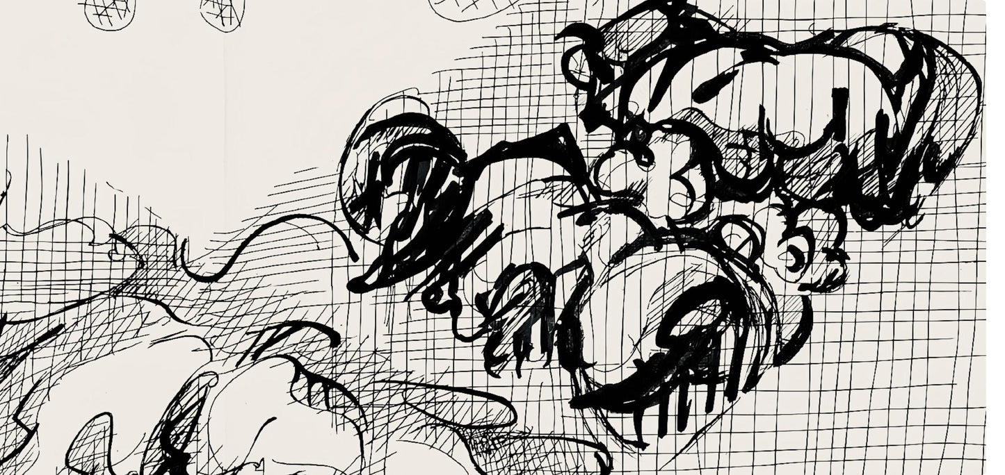 Jacques Villon, Composition (Ginestet/Pouillon 42-64), Hsiode, Les Travaux Et Les Jours, Etching