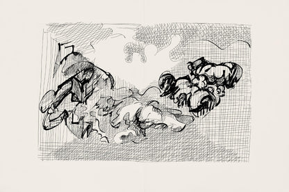 Jacques Villon, Composition (Ginestet/Pouillon 42-64), Hsiode, Les Travaux Et Les Jours, Etching