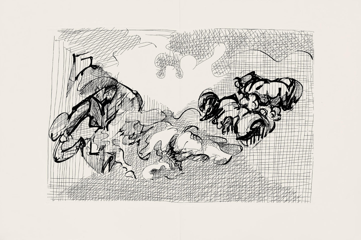Jacques Villon, Composition (Ginestet/Pouillon 42-64), Hsiode, Les Travaux Et Les Jours, Etching