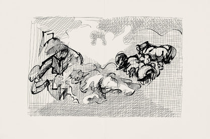 Jacques Villon, Composition (Ginestet/Pouillon 42-64), Hsiode, Les Travaux Et Les Jours, Etching