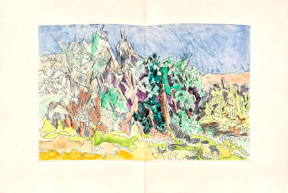 Jacques Villon, Composition (Ginestet/Pouillon 42-64), Hsiode, Les Travaux Et Les Jours, Etching