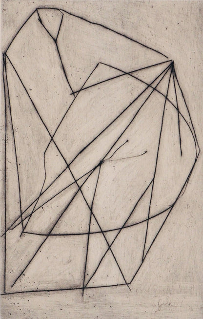 Paroles I peintes Etching Labyrinthe mile Gilioli