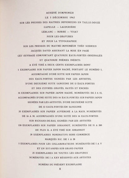 Roger Bissire, Centro, Paroles Peintes I, Etching