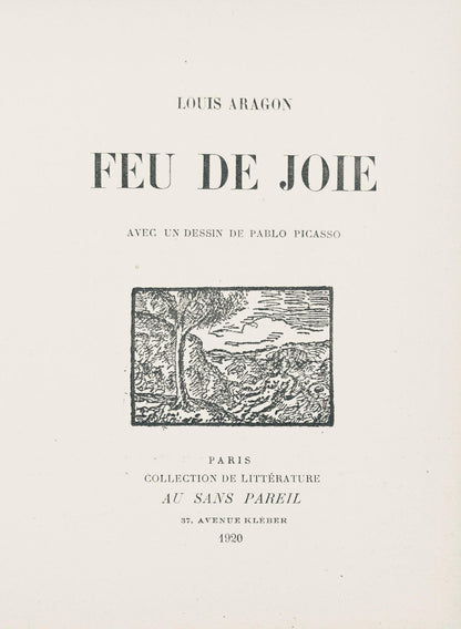 Pablo Picasso, Composition (Horodisch: No. D5; Orozco No. 17), Feu De Joie, Woodcut