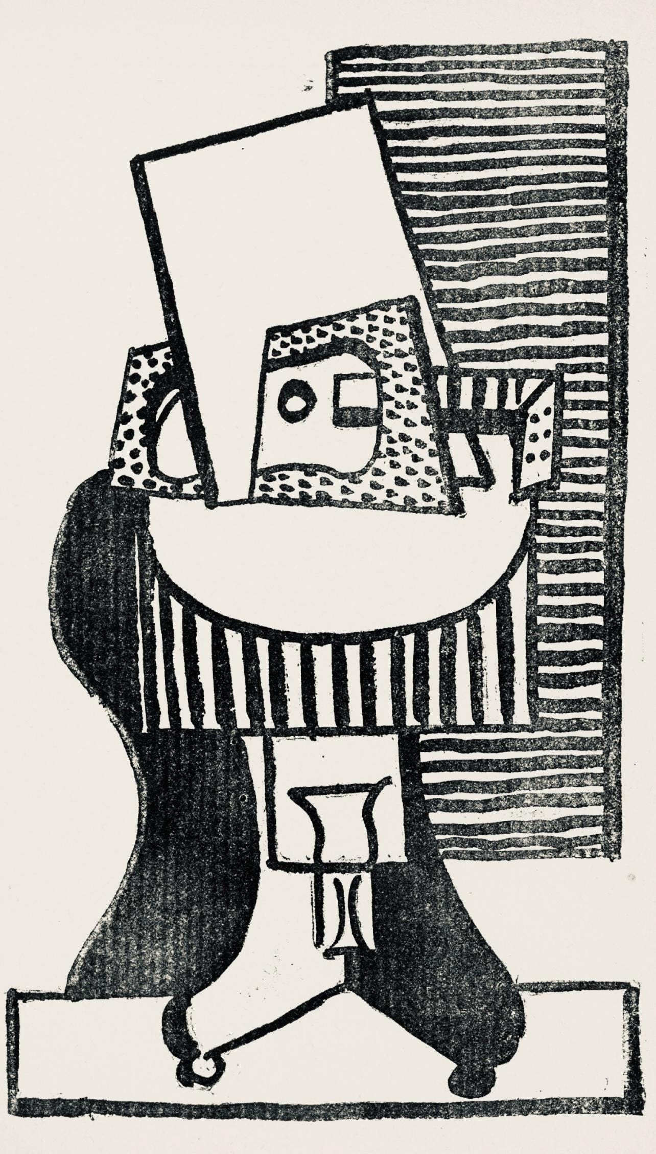 Pablo Picasso, Composition (Horodisch: No. D5; Orozco No. 17), Feu De Joie, Woodcut