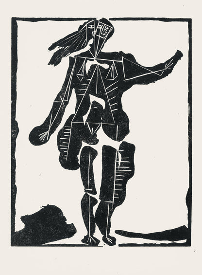 Pablo Picasso, Composition (Cramer 36; Bloch 360; Horodisch A6), Non Vouloir, Zincograph