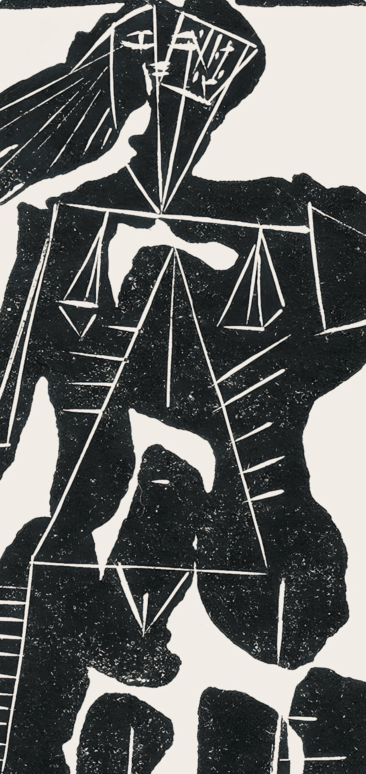 Pablo Picasso, Composition (Cramer 36; Bloch 360; Horodisch A6), Non Vouloir, Zincograph