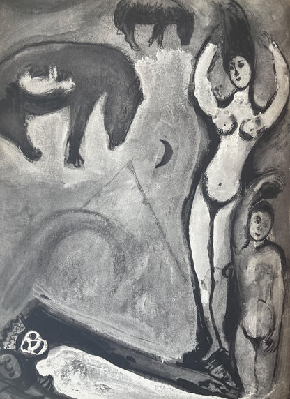Marc Chagall, Composition, Contes De Boccace, Verve: Revue Artistique Et Littraire, Lithograph