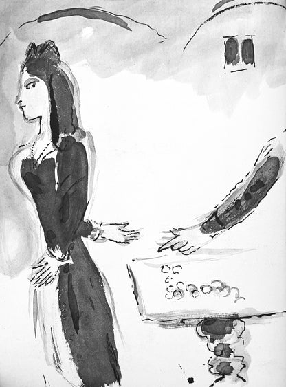 Marc Chagall, Composition, Contes De Boccace, Verve: Revue Artistique Et Littraire, Lithograph