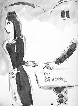 Marc Chagall, Composition, Contes De Boccace, Verve: Revue Artistique Et Littraire, Lithograph