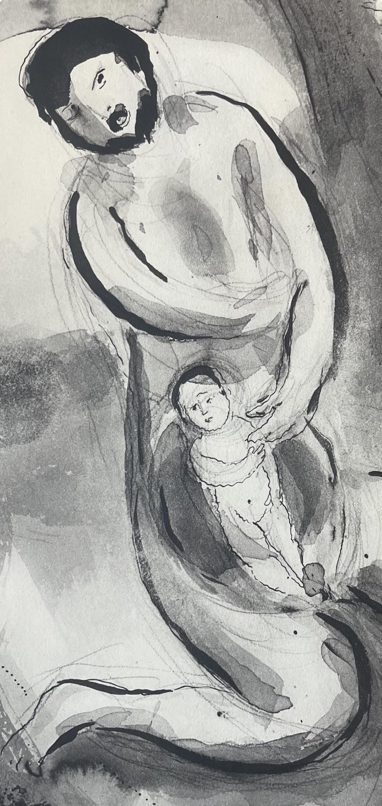 Marc Chagall, Composition, Contes De Boccace, Verve: Revue Artistique Et Littraire, Lithograph