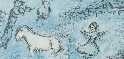 Marc Chagall, Composition (Cramer 111; Mourlot 992), Derrire Le Miroir, Lithograph