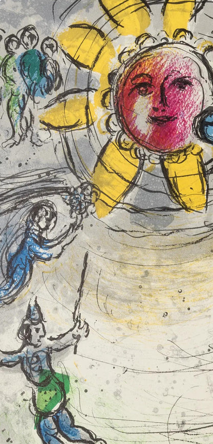 Marc Chagall, Composition (Cramer 110; Mourlot 945), Derrire Le Miroir, Lithograph