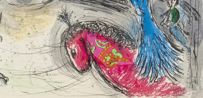 Marc Chagall, Composition (Cramer 110; Mourlot 945), Derrire Le Miroir, Lithograph