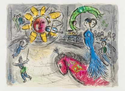 Marc Chagall, Composition (Cramer 110; Mourlot 945), Derrire Le Miroir, Lithograph