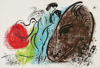 Marc Chagall, Composition (Cramer 21; Mourlot 61), Derrire Le Miroir, Lithograph