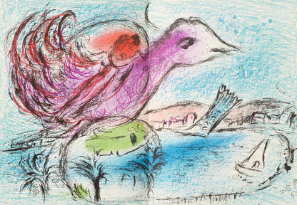 Marc Chagall, Composition (Cramer 50; Mourlot 356), Derrire Le Miroir, Lithograph