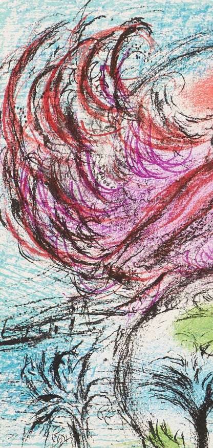 Marc Chagall, Composition (Cramer 50; Mourlot 356), Derrire Le Miroir, Lithograph